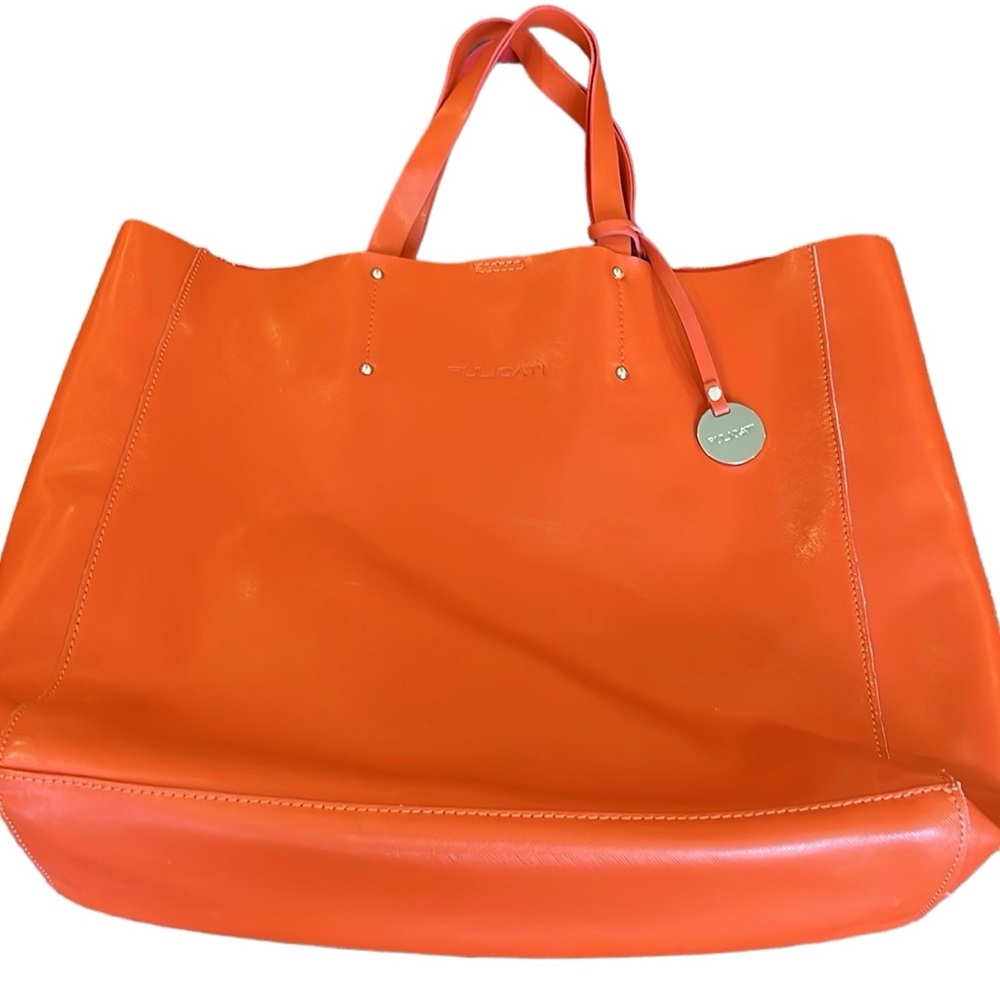 Pulicati tote. Pristine condition. Clean! Double strap handles, shoulder strap